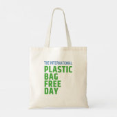 Internationale dag zonder plastic zak tote bag (Achterkant)