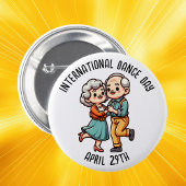 Internationale Dansdag | 29 april Ronde Button 5,7 Cm