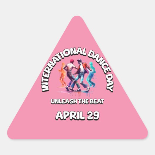 Internationale Dansdag: ontketenen van de beat Sticker (Voorkant)