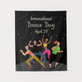 Internationale Dansdag | Wereld Dansdag Wandkleed (Voorkant)