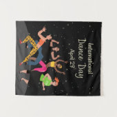 Internationale Dansdag | Wereld Dansdag Wandkleed (Voorkant (horizontaal))