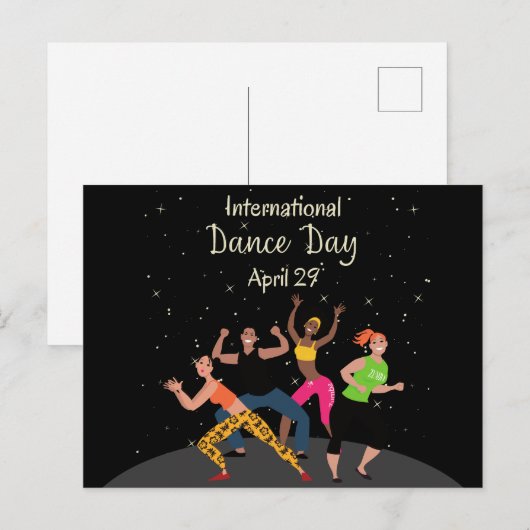 Internationale dansdag | Werelddansdag Briefkaart (Voorkant / Achterkant)