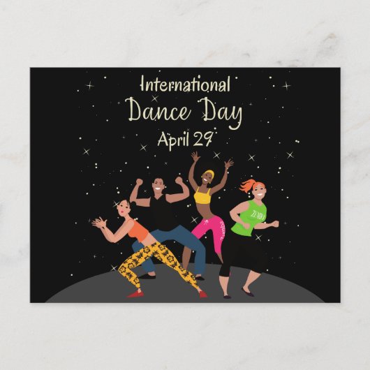 Internationale dansdag | Werelddansdag Briefkaart (Voorkant)