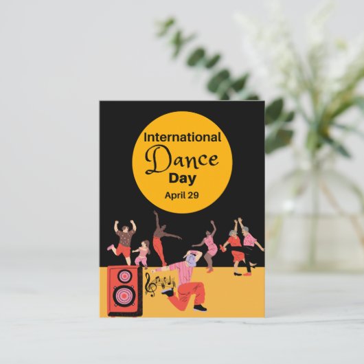 Internationale dansdag | Werelddansdag Briefkaart (Staand voorkant)