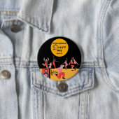 Internationale dansdag | Werelddansdag Ronde Button 7,6 Cm (In situ)
