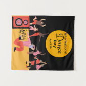 Internationale dansdag | Werelddansdag Wandkleed (Voorkant (horizontaal))