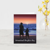 Internationale Dochterdag Kaart (Gele Bloem)