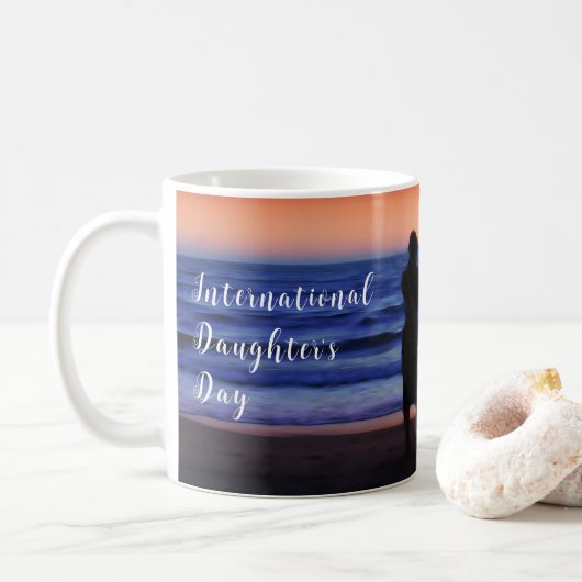 Internationale Dochterdag Koffiemok (Met donut)