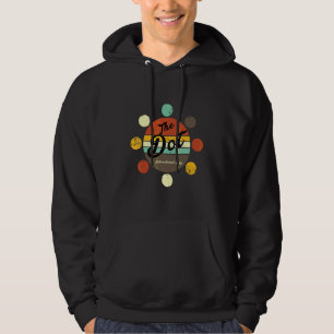 Internationale Dot Day Kostuum Kleurig Groovy Retr Hoodie