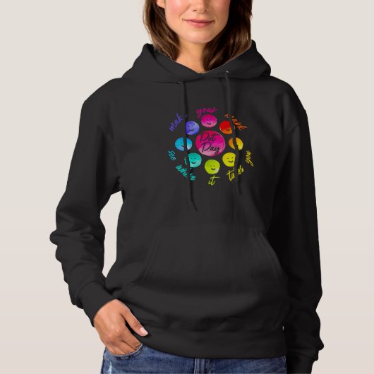 Internationale Dot Day laat je teken zien waar het Hoodie (Voorkant)