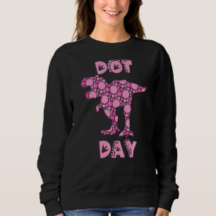 Internationale Dot Day Pink Polka Dot T Rex Dinosa Trui