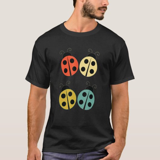 Internationale Dot Day Retro Ladybugs T-shirt (Voorkant)