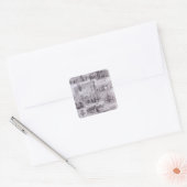 Internationale elektriciteitstentoonstelling vierkante sticker (Envelop)