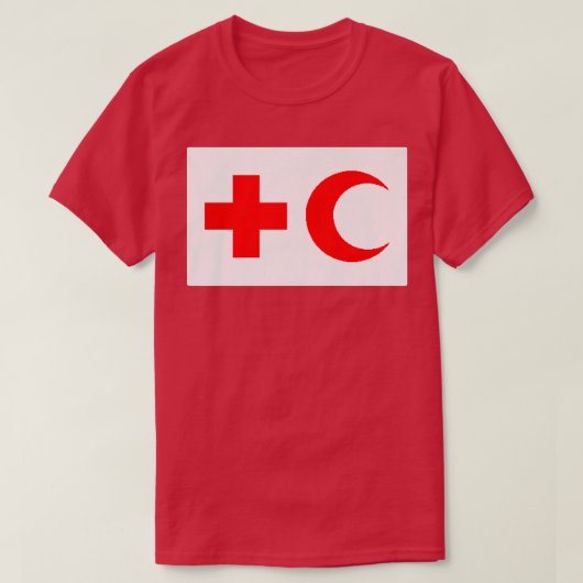 Internationale Federatie van het Rode Kruis en de  T-shirt (Design voorkant)