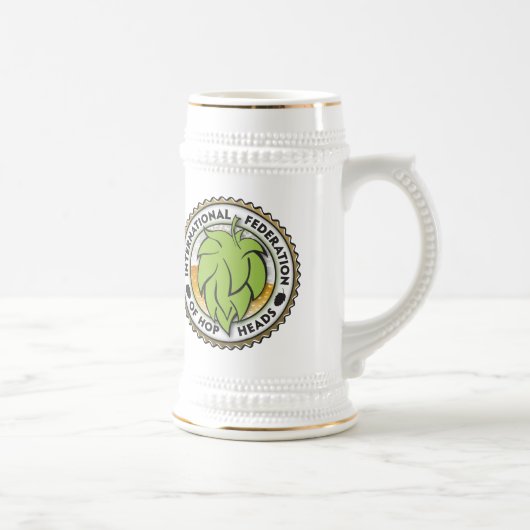 Internationale federatie van hophoofden bierpul (Rechts)