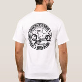 Internationale Federatie van motorrijders van KZ T-shirt (Achterkant)