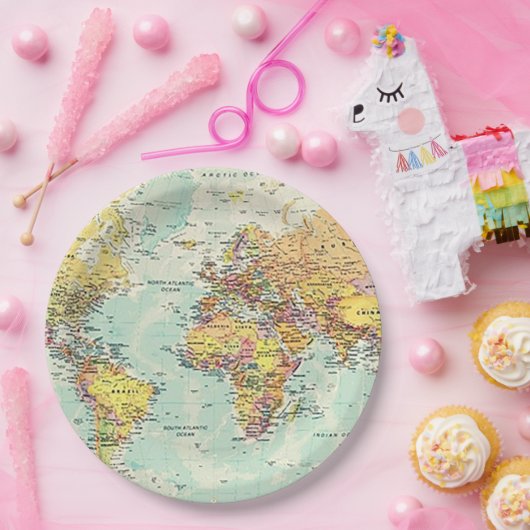 Internationale Feest 9” Papieren Bord (Feest)