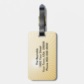 Internationale geloofsovertuigingen bagagelabel (Achterkant verticaal)