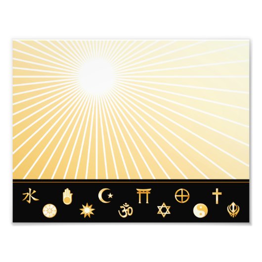 Internationale geloofsovertuigingen foto afdruk (Voorkant)