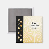 Internationale geloofsovertuigingen magneet (Voorkant / Achterkant)