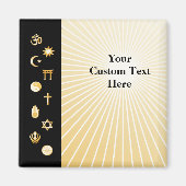 Internationale geloofsovertuigingen magneet (Voorkant)