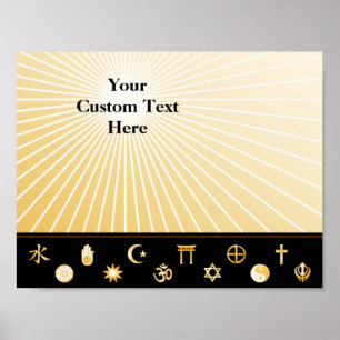 Internationale geloofsovertuigingen poster