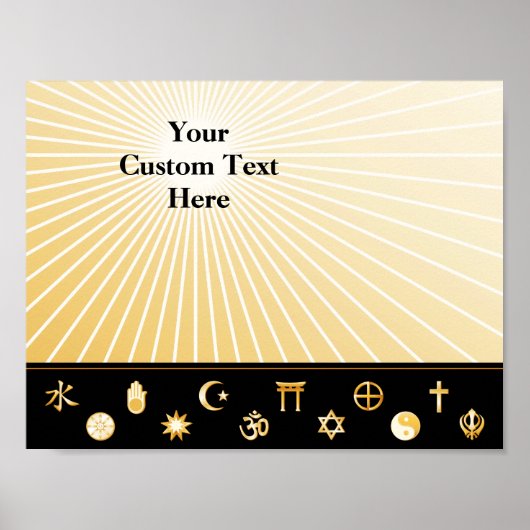 Internationale geloofsovertuigingen poster (Voorkant)