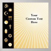 Internationale geloofsovertuigingen poster (Voorkant)