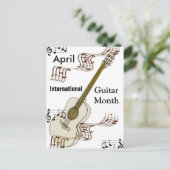 Internationale gitaarmaand briefkaart (Staand voorkant)