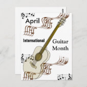 Internationale gitaarmaand briefkaart (Voorkant / Achterkant)