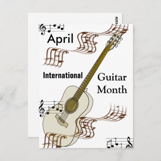 Internationale gitaarmaand briefkaart (Voorkant / Achterkant)