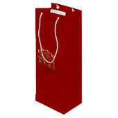 Internationale goudhaken Rat Nieuwjaar 2020 Wijn G Wijn Cadeautas (Achterkant Gekanteld)