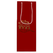 Internationale goudhaken Rat Nieuwjaar 2020 Wijn G Wijn Cadeautas (Voorkant)