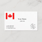 Internationale handel met vlag en logo visitekaartje (Achterkant)