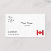 Internationale handel met vlag en logo visitekaartje (Achterkant)