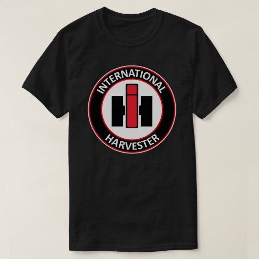 Internationale Harvester-ronde pleister. Perfect c T-shirt (Design voorkant)