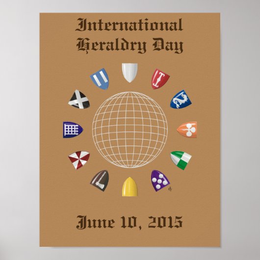 Internationale Heraldry Dag 2015 Poster (Voorkant)
