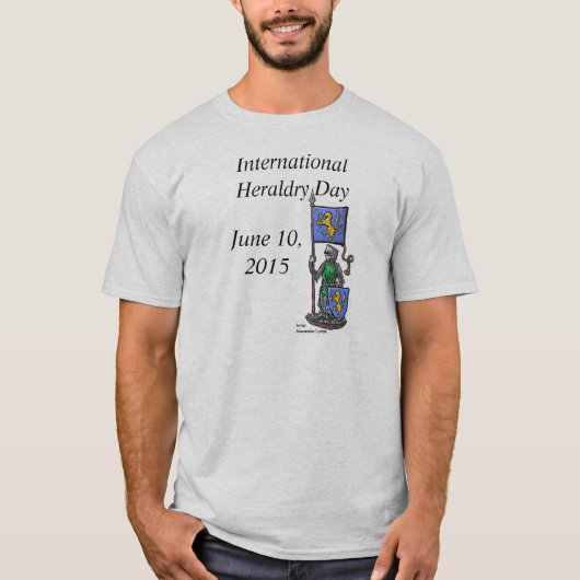 Internationale Heraldry Dag 2015 T-shirt (Voorkant)
