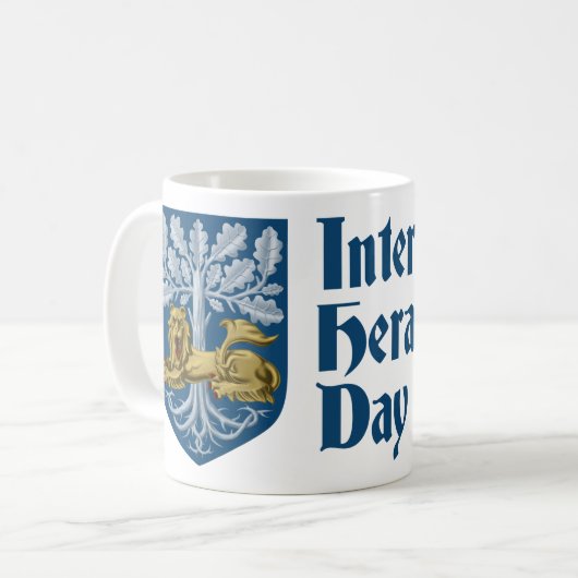 Internationale Heraldry Day Mok (Voorkant links)