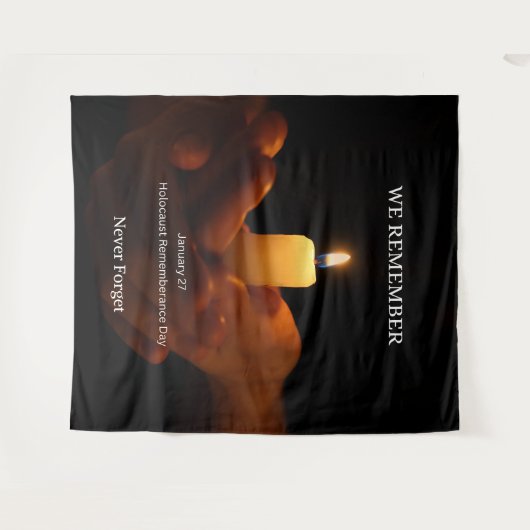 Internationale Herdenking van de Holocaust Wandkleed (Voorkant (horizontaal))