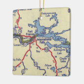 Internationale Herfst MN  kaart Keramisch Ornament (Links)