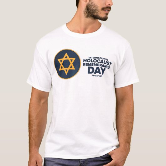 Internationale Holocaust Herdenkingsdag Logo T-shirt (Voorkant)
