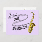 Internationale Jazz-waardering Briefkaart (Voorkant / Achterkant)