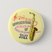 Internationale Jazz Waardering Ronde Button 5,7 Cm (Voorkant)