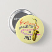 Internationale Jazz Waardering Ronde Button 5,7 Cm (Voorkant /achterkant)
