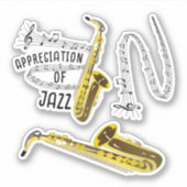 Internationale Jazz-waardering Sticker (Voorkant)