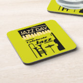 Internationale jazzdag 30 april bier onderzetter (Linkerzijde)