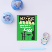 Internationale jazzdag 30 april flyer (Enkel)