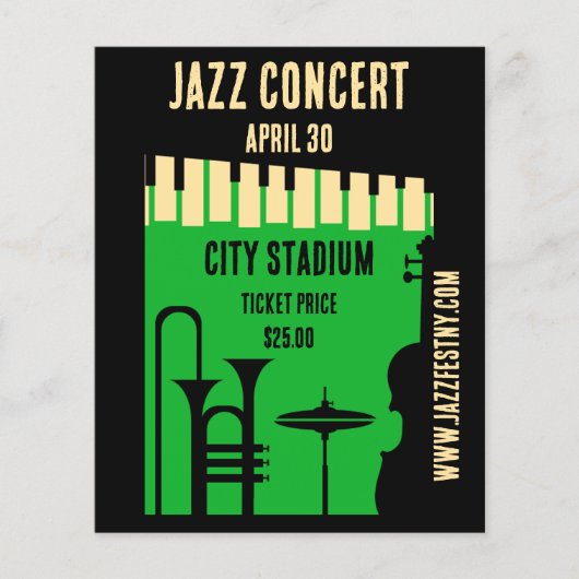 Internationale jazzdag 30 april flyer (Voorkant)
