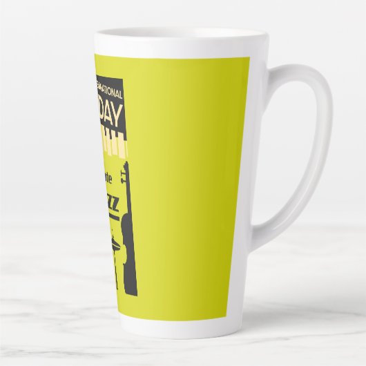 Internationale jazzdag 30 april latte mok (Rechts)